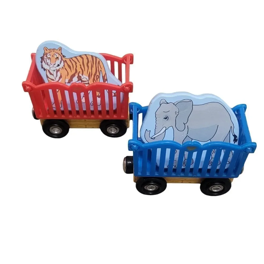 Melissa & Doug wood magnetic train set